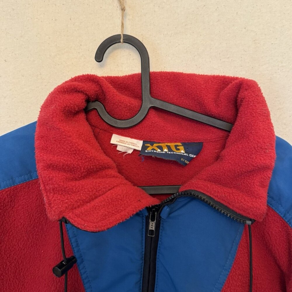 Sun Ice XTG Extreme Polartec Fleece Jacket Mens Medium Half Zip Waist Vtg 90s - Picture 2 of 7